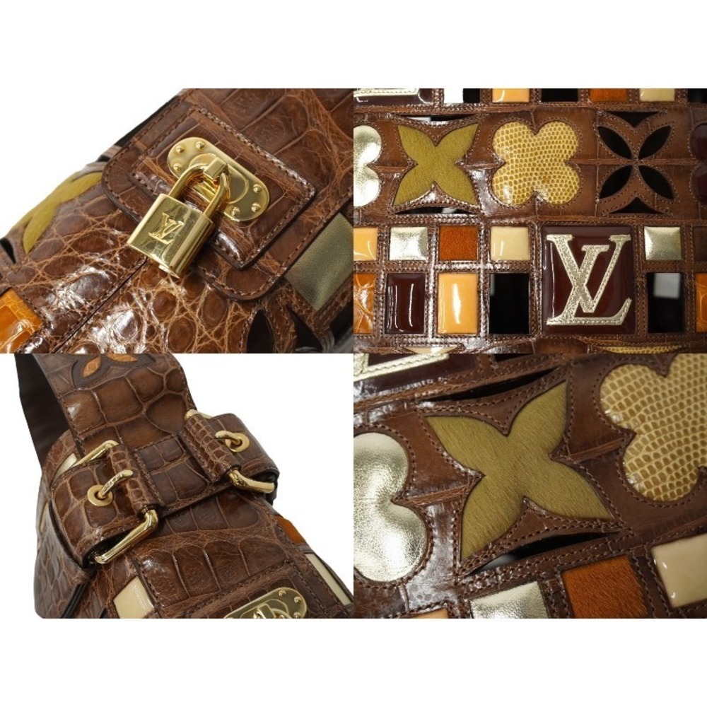Louis Vuitton Bag Ordinaries Extra Shoulder Brown Croco - Picture 5 of 10